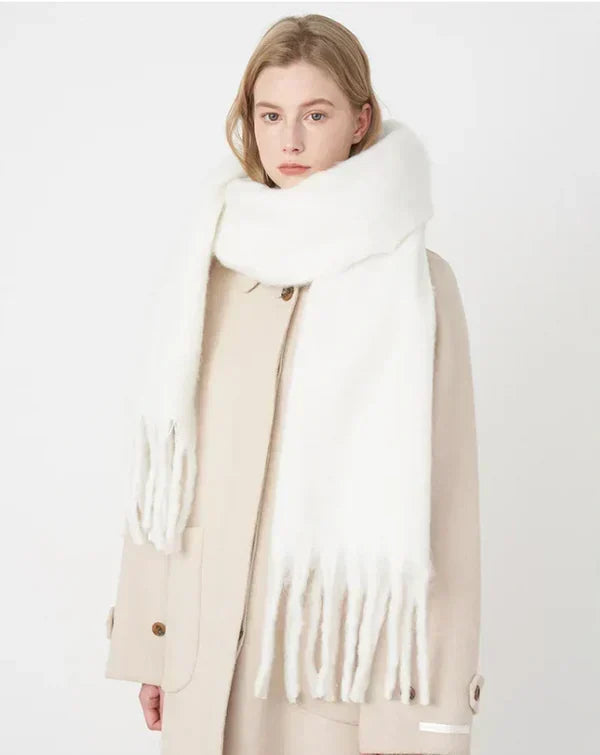 Bufanda de invierno extralarga y suave de cachemira para mujer