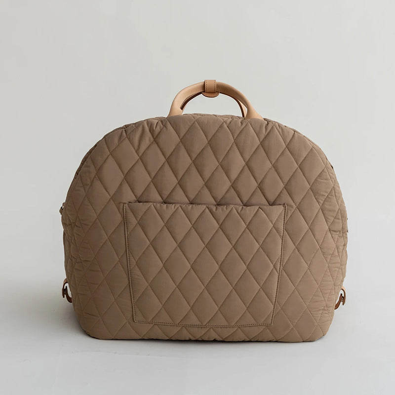 Bolso tote portamascotas de malla transpirable con asa acolchada