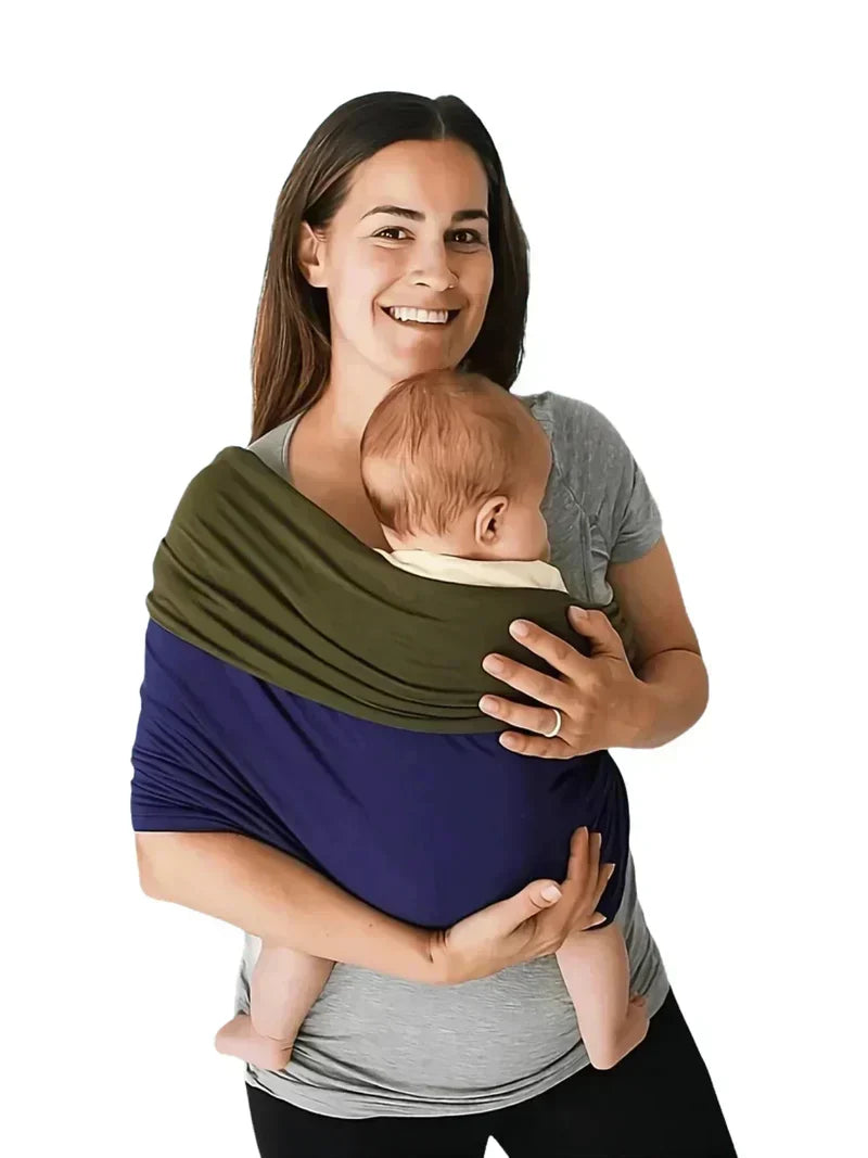 Fular portabebés ergonómico, transpirable, ajustable y manos libres