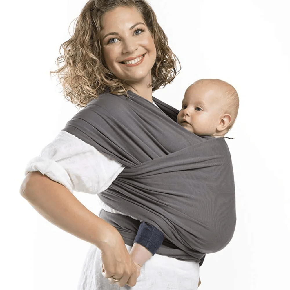 Fular portabebés ergonómico, transpirable, ajustable y manos libres