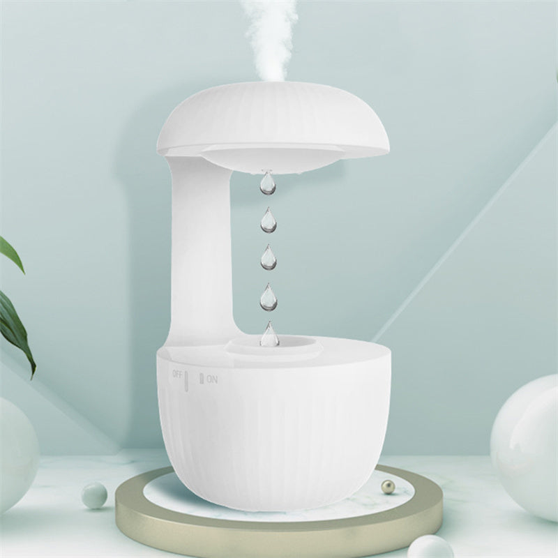 Humidificador ultrasónico antigravedad con gota de agua flotante, difusor de aromas y purificador de aire