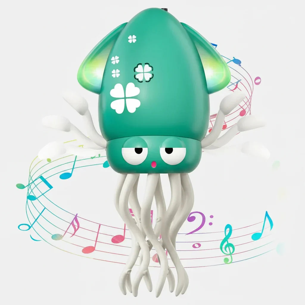 Juguete sensorial para jugar de pulpo musical que gatea y baila