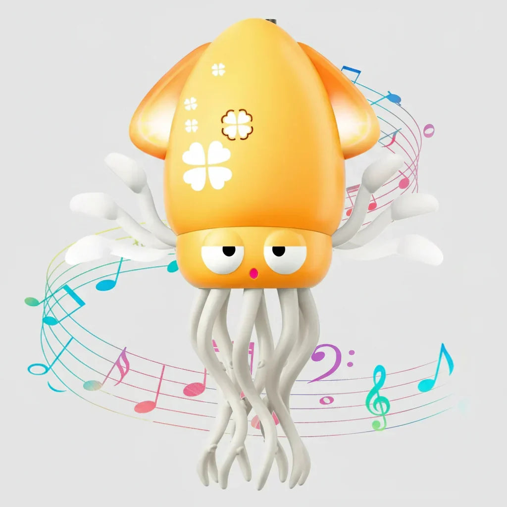 Juguete sensorial para jugar de pulpo musical que gatea y baila