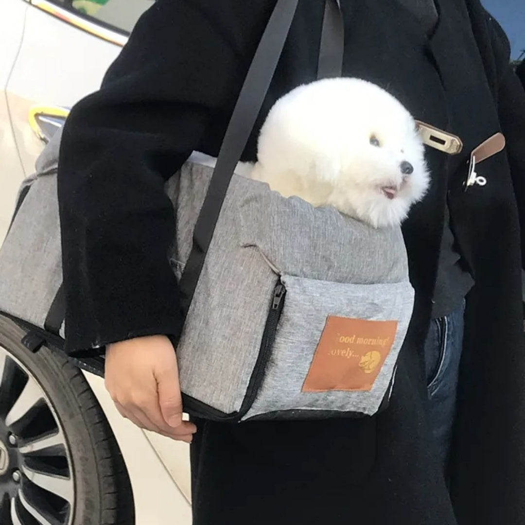 Asiento de seguridad para mascotas para el coche, con reposabrazos acolchado y tejido Oxford impermeable