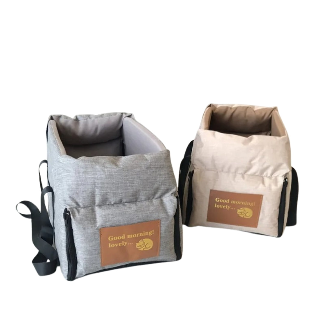 Asiento de seguridad para mascotas para el coche, con reposabrazos acolchado y tejido Oxford impermeable