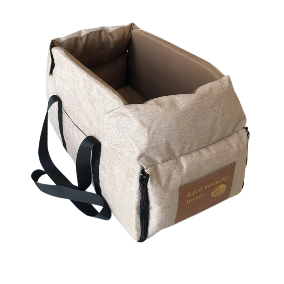 Asiento de seguridad para mascotas para el coche, con reposabrazos acolchado y tejido Oxford impermeable