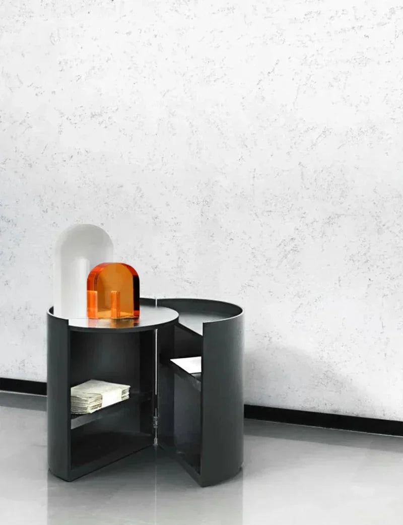 Sujetalibros geométricos de cristal pulido con forma de cubo y arco, con base antideslizante