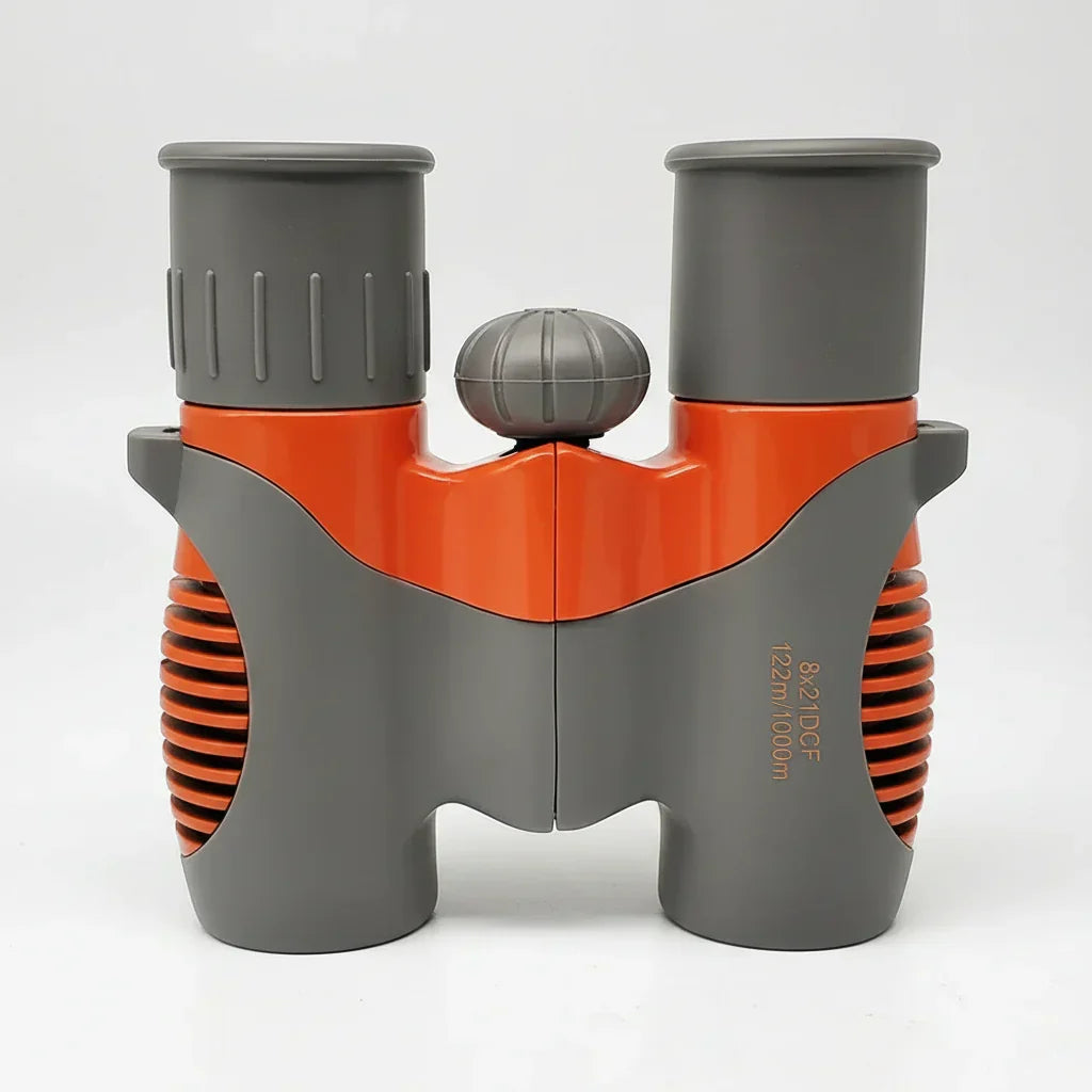 Prismáticos compactos, ligeros y portátiles para niños, con correa para aventuras al aire libre