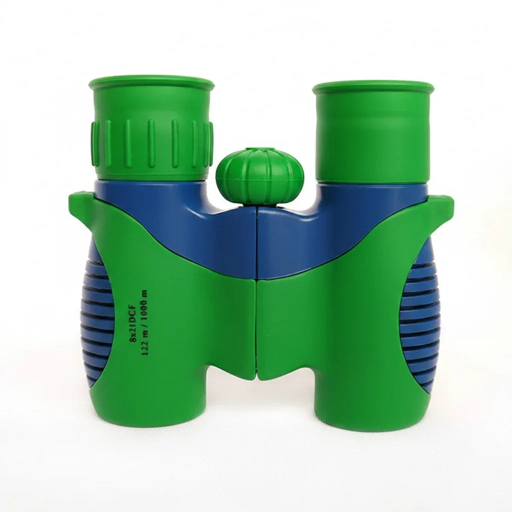 Prismáticos compactos, ligeros y portátiles para niños, con correa para aventuras al aire libre