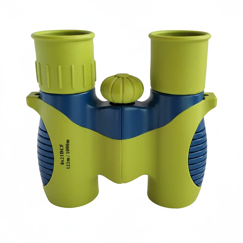 Prismáticos compactos, ligeros y portátiles para niños, con correa para aventuras al aire libre