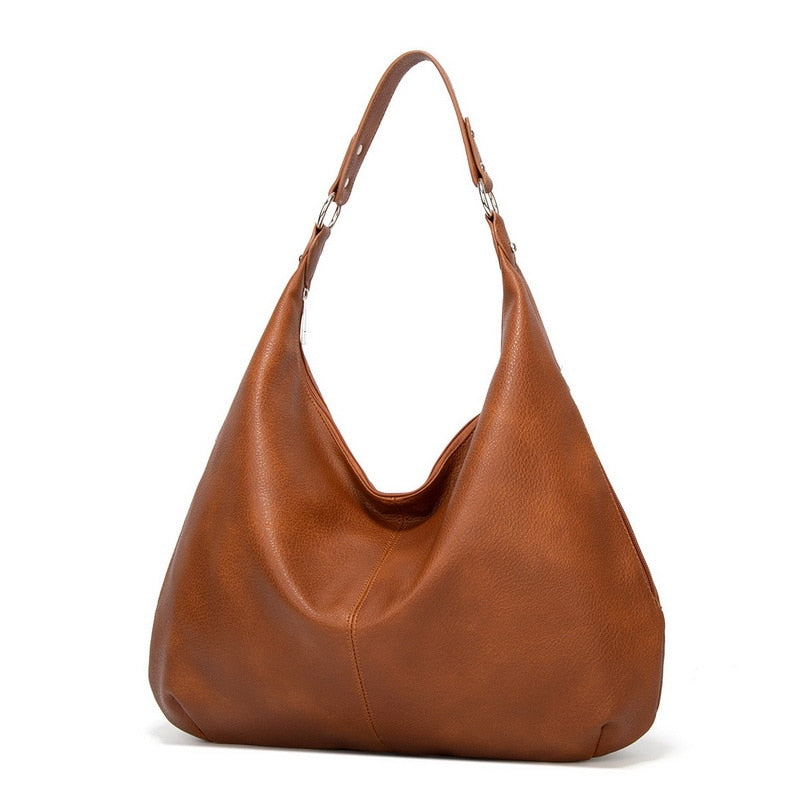 Bolso de hombro espacioso para mujer con cierre de cremallera y correa ajustable