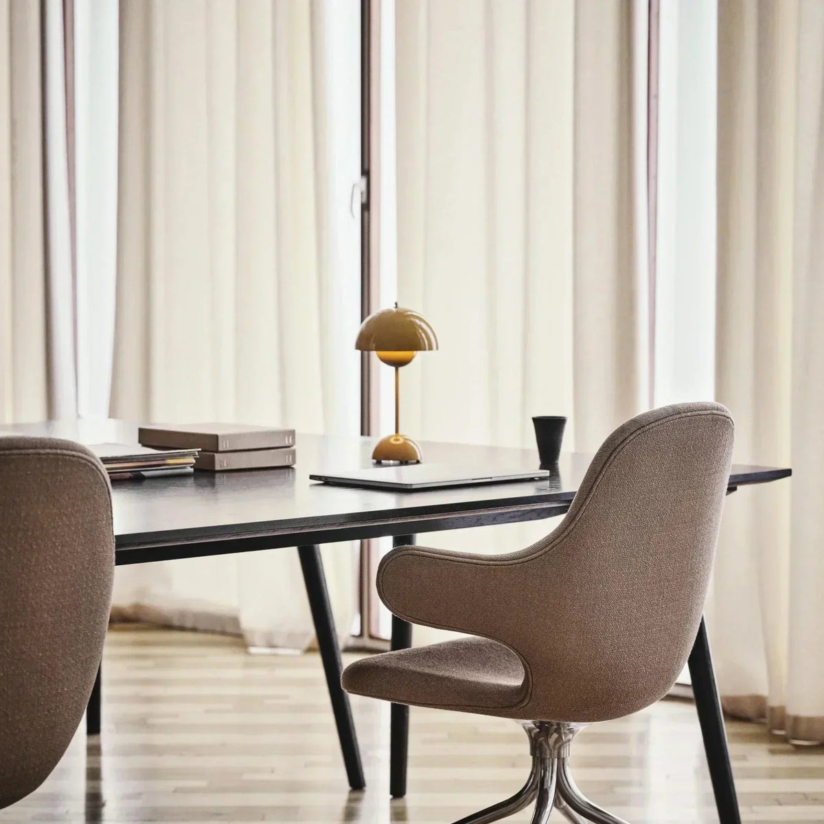 Lámpara de mesa retro esférica, sin cable, regulable y recargable