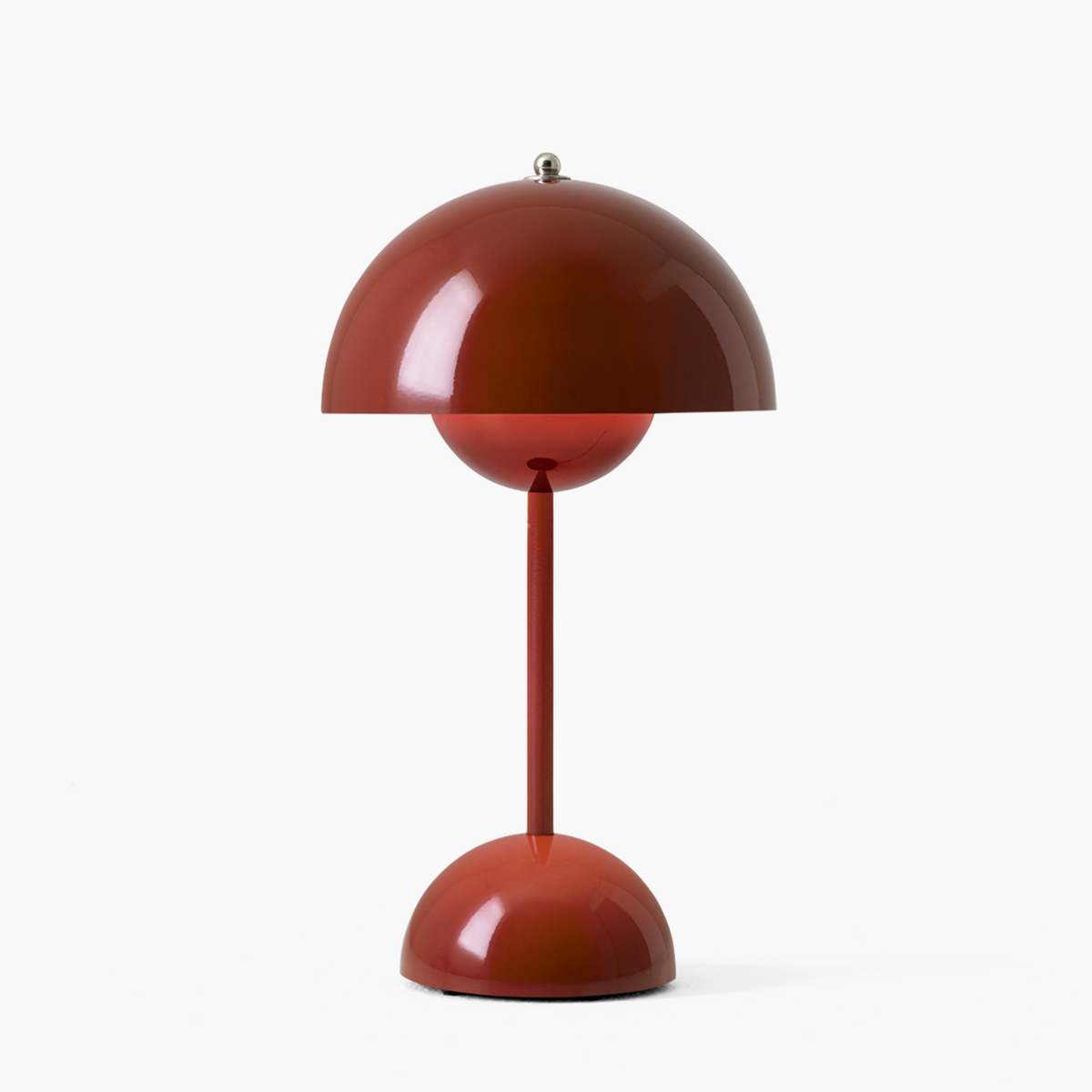 Lámpara de mesa retro esférica, sin cable, regulable y recargable