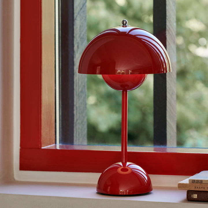 Lámpara de mesa inalámbrica recargable y regulable con forma de esfera