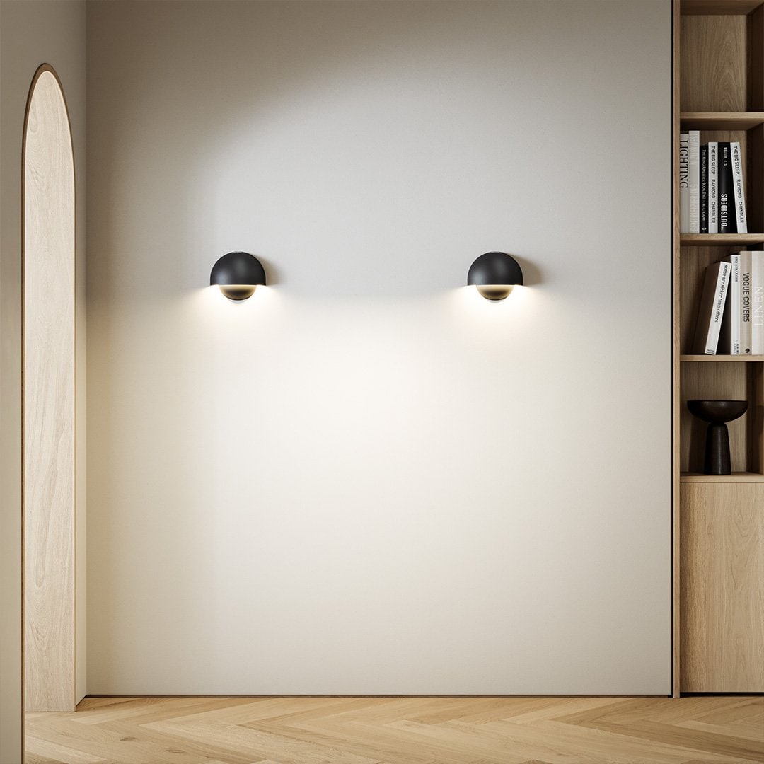 Aplique de pared moderno con sensor de movimiento magnético y alimentación por batería