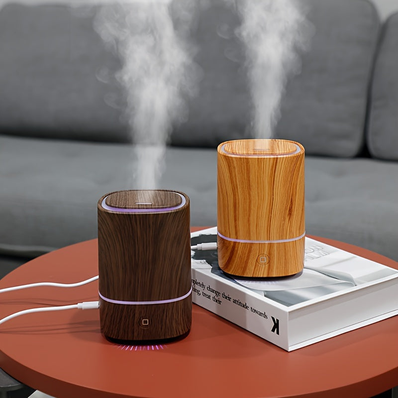 Difusor de aceites esenciales para aromaterapia y humidificador de aire minimalista iluminado