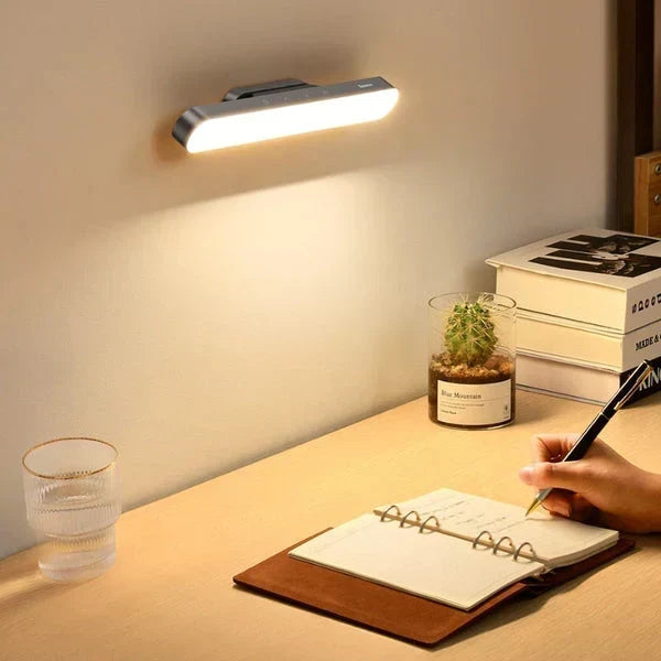 Lámpara de escritorio de mesa plegable, magnética, giratoria, recargable y con sensor táctil