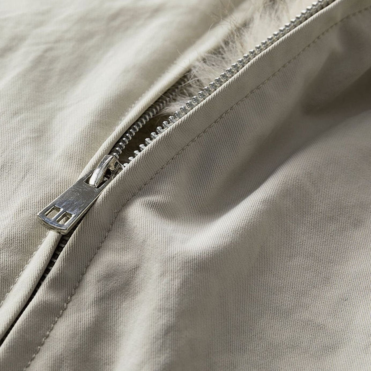 Chaqueta bomber cortavientos para hombre con forro de pelo sintético y cierre