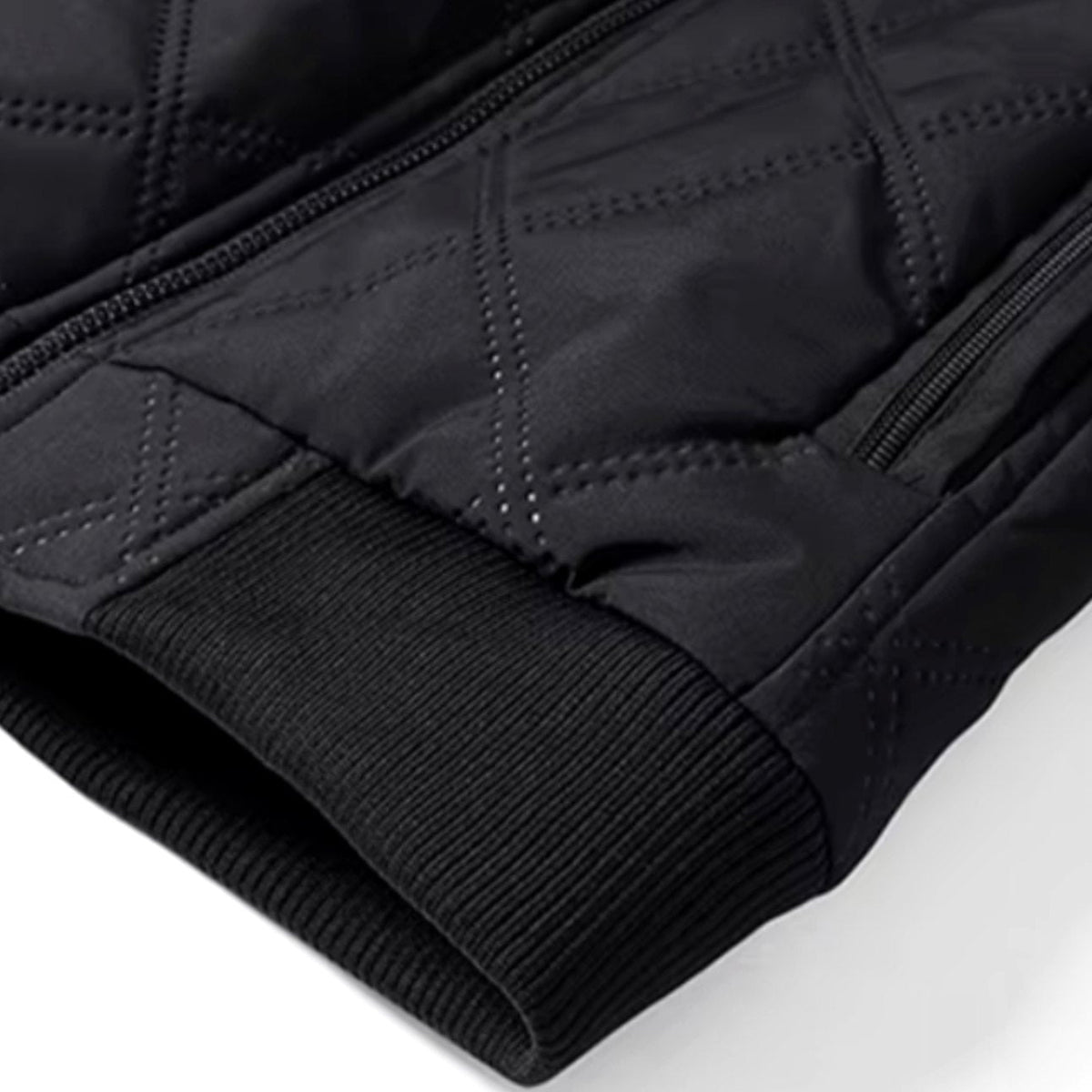 Chaqueta de invierno cortavientos para hombre, acolchada y con forro polar
