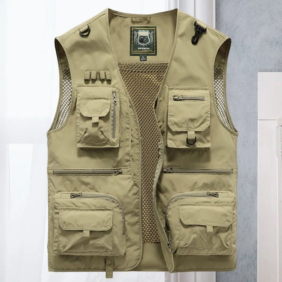 Chaleco multibolsillos para hombre, para pesca y actividades al aire libre, ideal para combinar en otoño e invierno