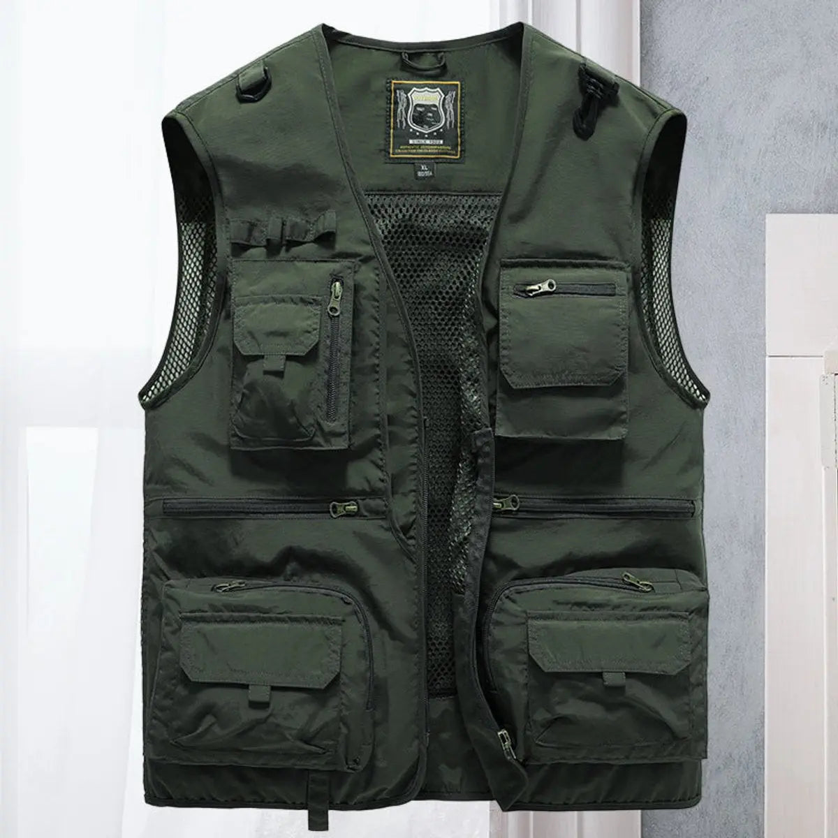 Chaleco multibolsillos para hombre, para pesca y actividades al aire libre, ideal para combinar en otoño e invierno