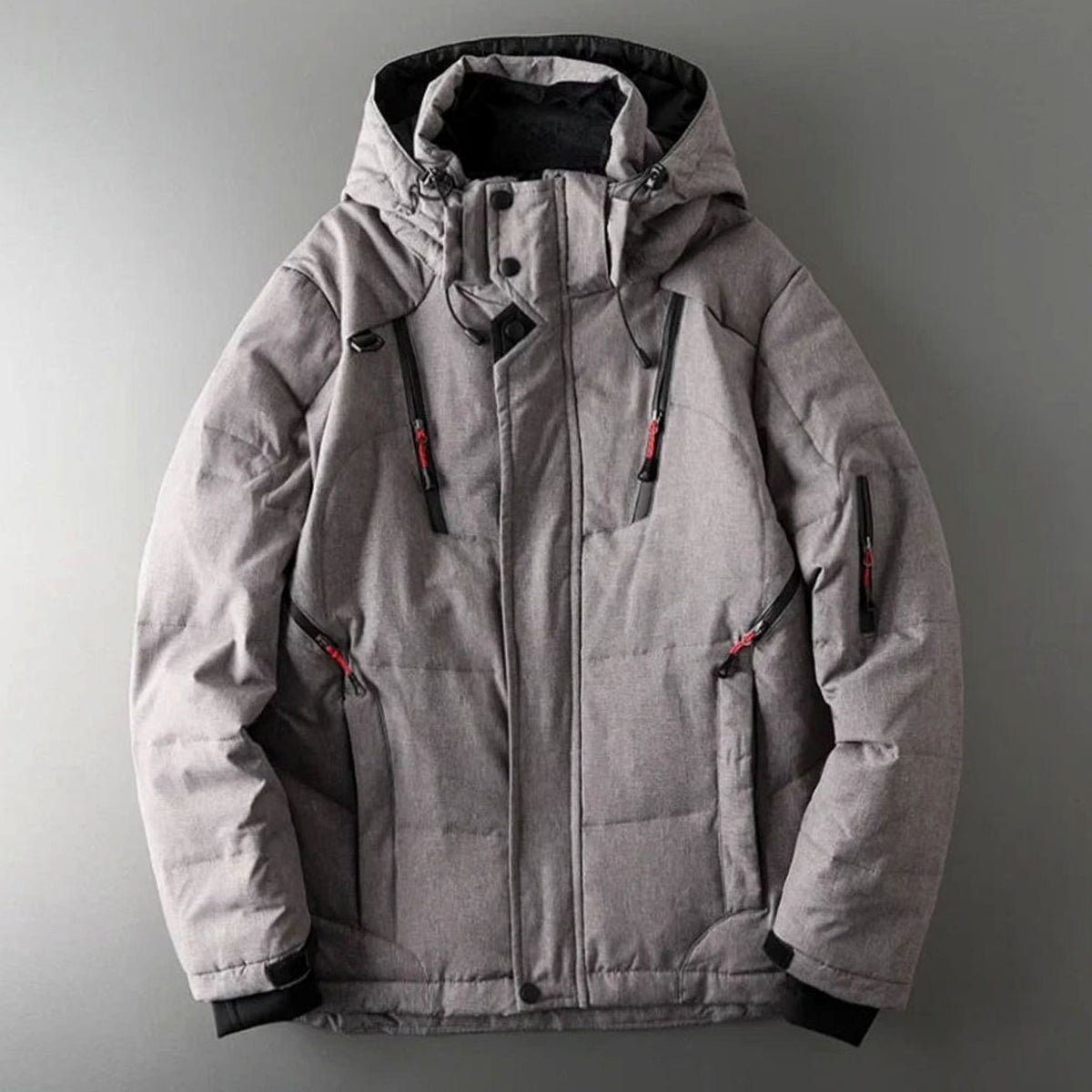 Chaqueta acolchada aislante con capucha para hombre, resistente al agua