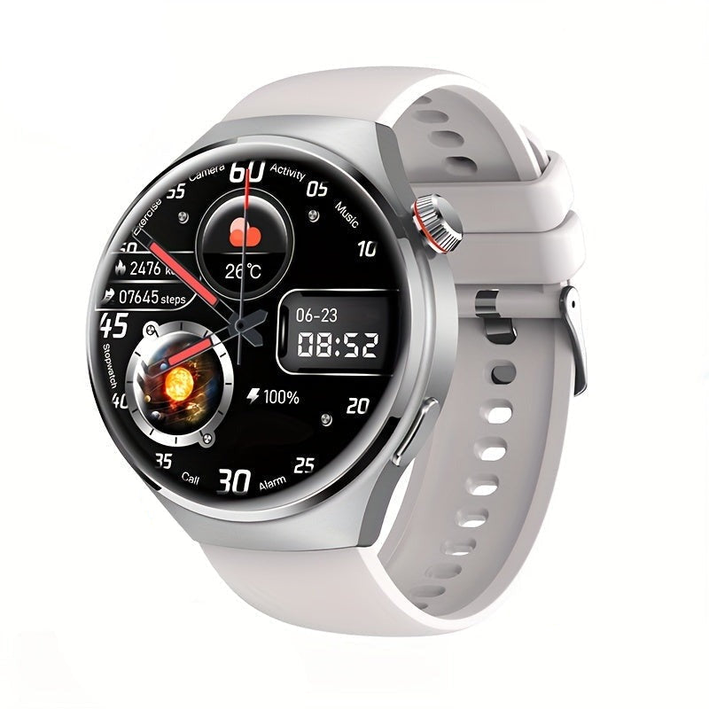 Reloj inteligente redondo con pantalla táctil, NFC, GPS y monitor de actividad física, para hombre