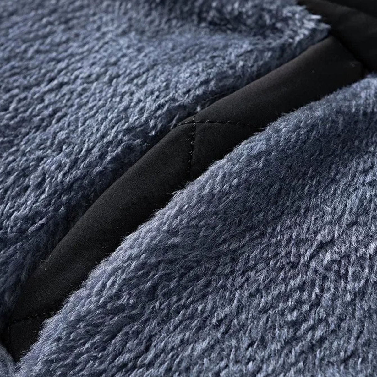 Chaqueta bomber acolchada para hombre, con costuras de rombos y cremallera