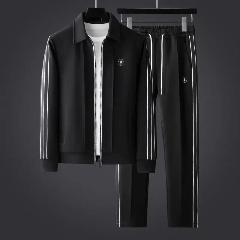 Conjunto deportivo para hombre, con chaqueta de cierre y pantalones jogger