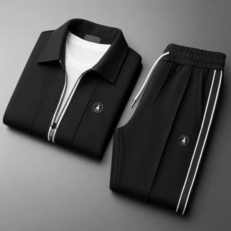 Conjunto deportivo para hombre, con chaqueta de cierre y pantalones jogger