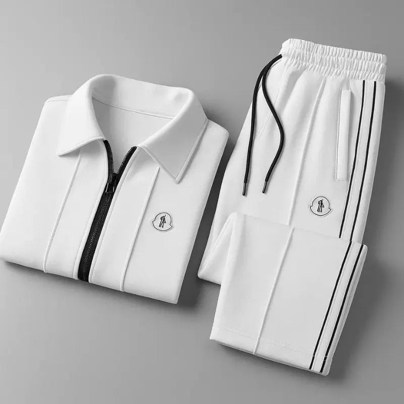 Conjunto deportivo para hombre, con chaqueta de cierre y pantalones jogger