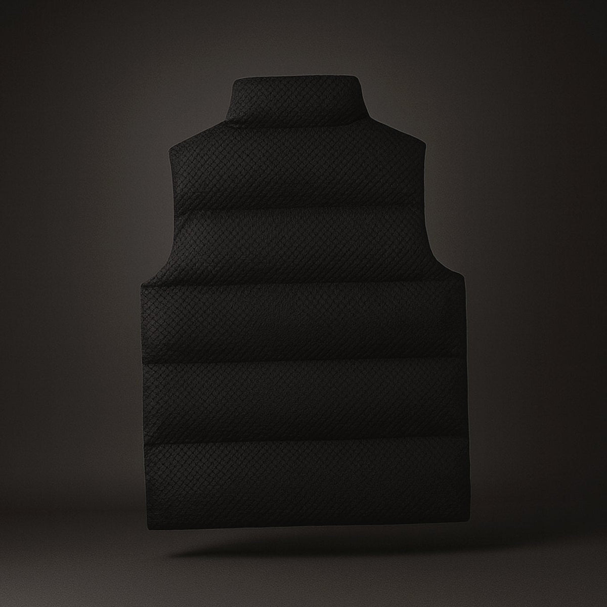 Chaleco acolchado impermeable para hombre, de cuello alto y sin mangas