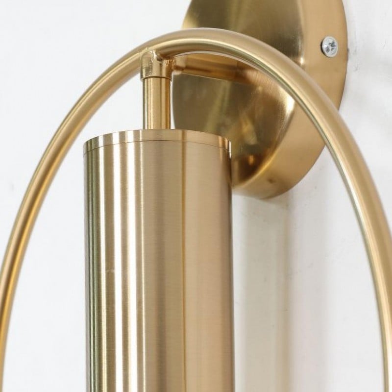 Lámpara de pared escultórica nórdica minimalista con aro circular giratorio