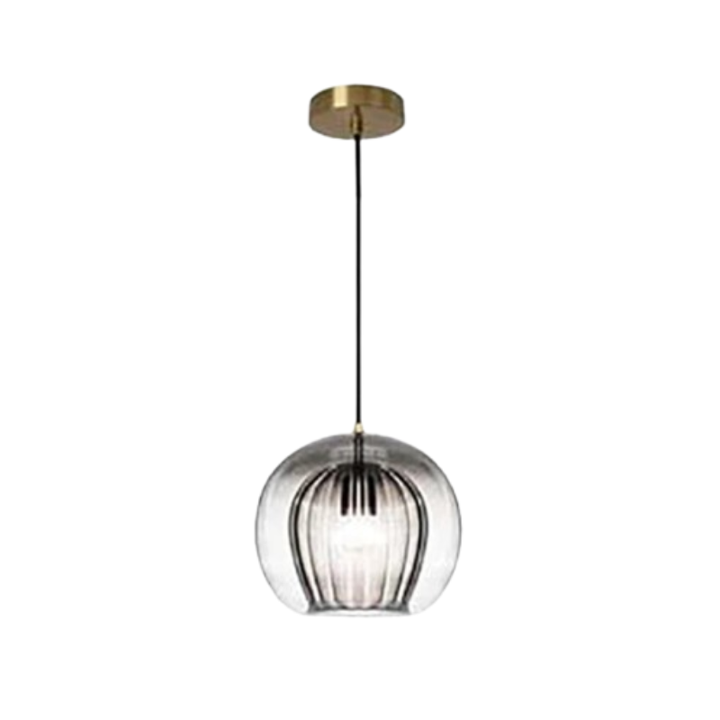 Lámpara colgante moderna y elegante de aluminio y vidrio con longitud ajustable