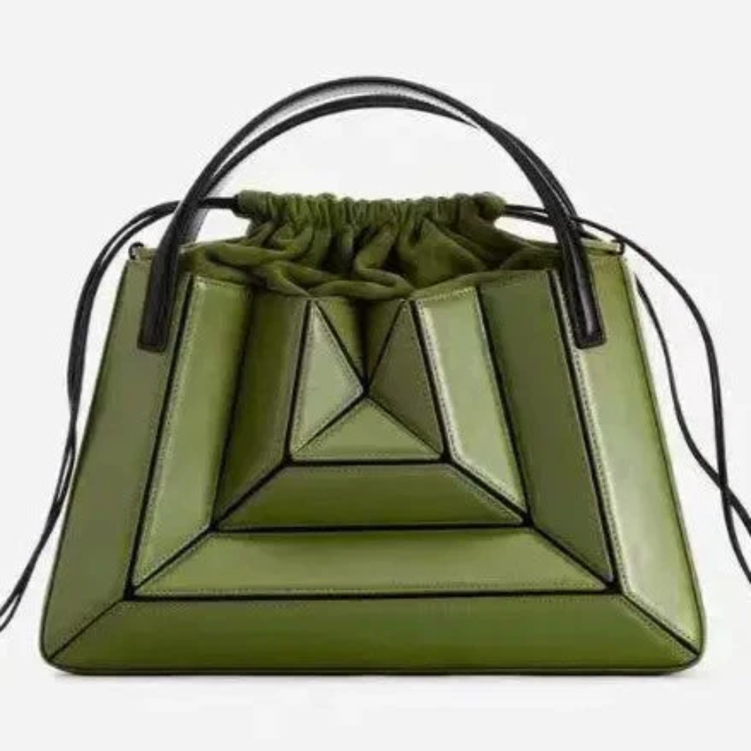 Bolso tote geométrico de uso diario, espacioso y con múltiples paneles