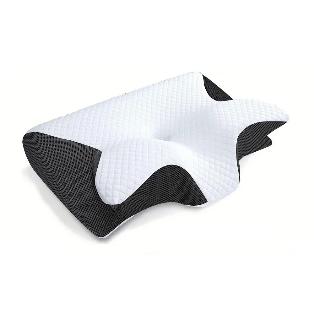 Almohada ergonómica ortopédica de espuma viscoelástica para soporte y alineación de la columna