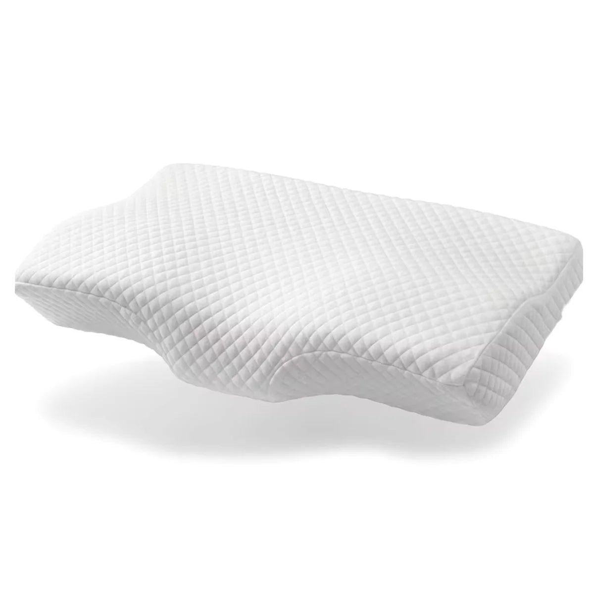 Almohada ergonómica de espuma viscoelástica de rebote lento, contorneada, para soporte cervical