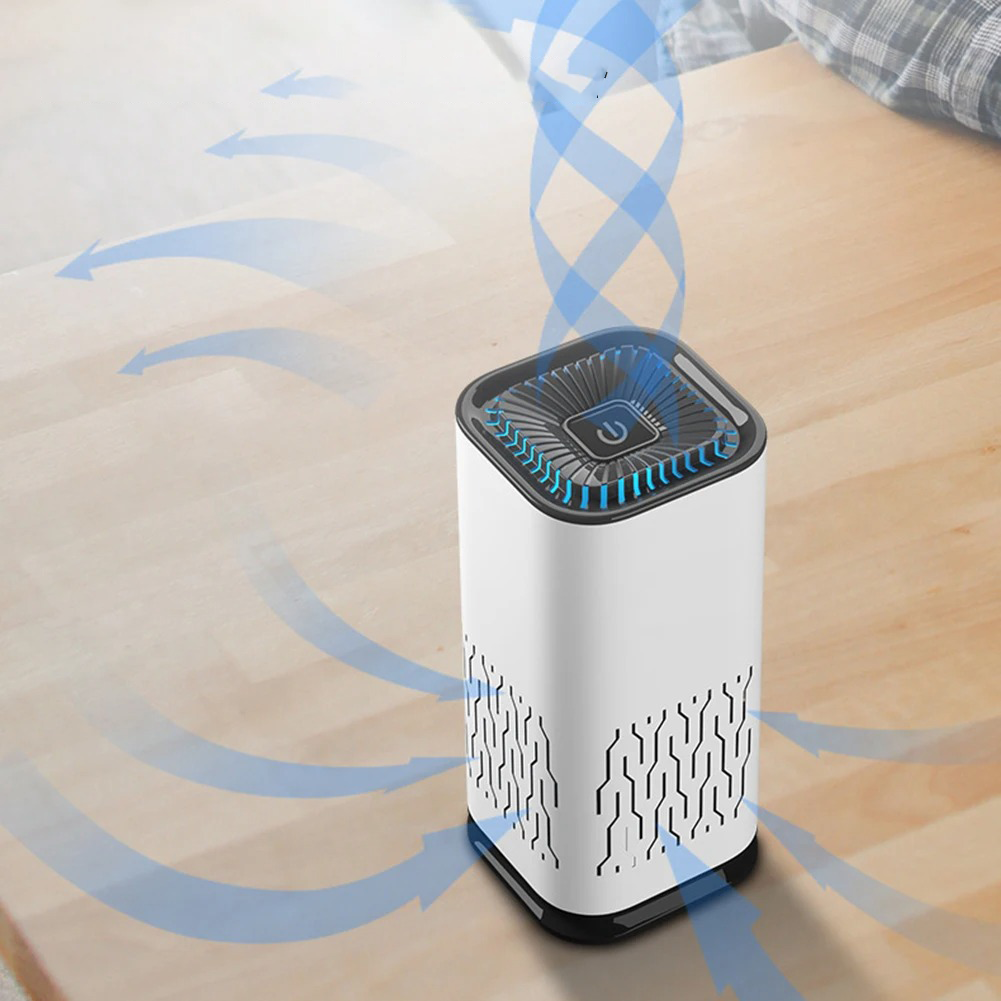 Purificador de aire inteligente para mascotas con sensor silencioso y carbón activado
