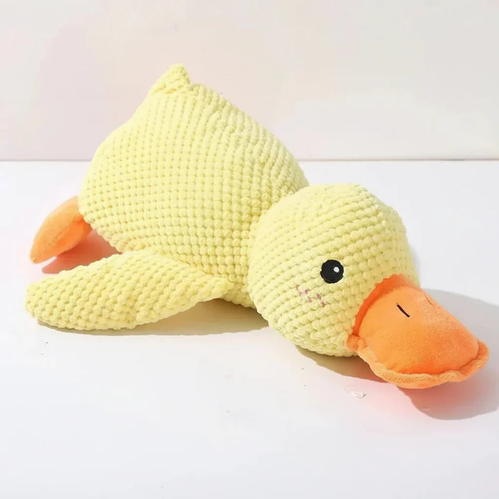 Juguete masticable duradero con sonido de pato para perros, para aliviar la ansiedad
