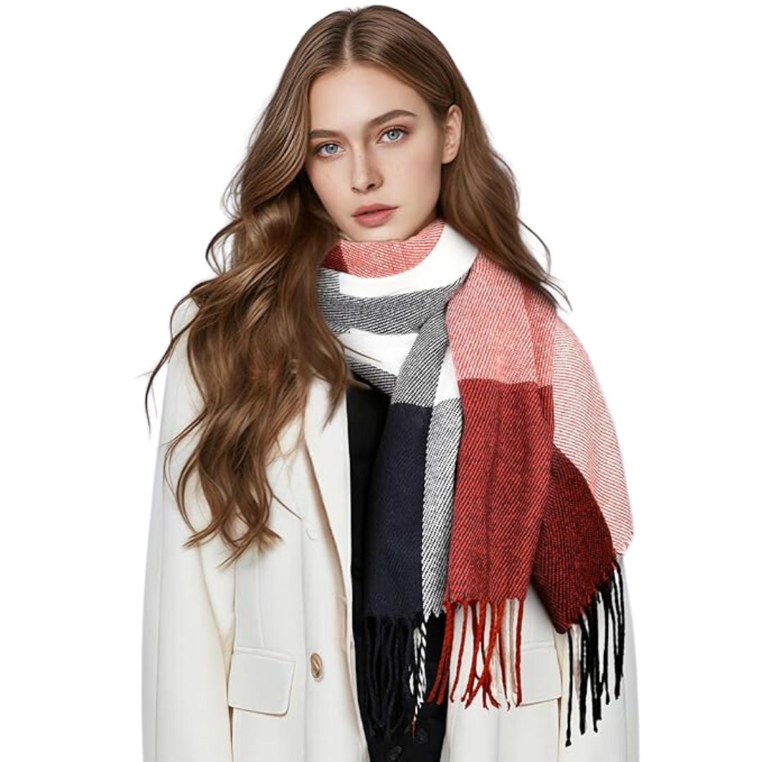 Bufanda de invierno suave, ligera y versátil, tipo chal envolvente