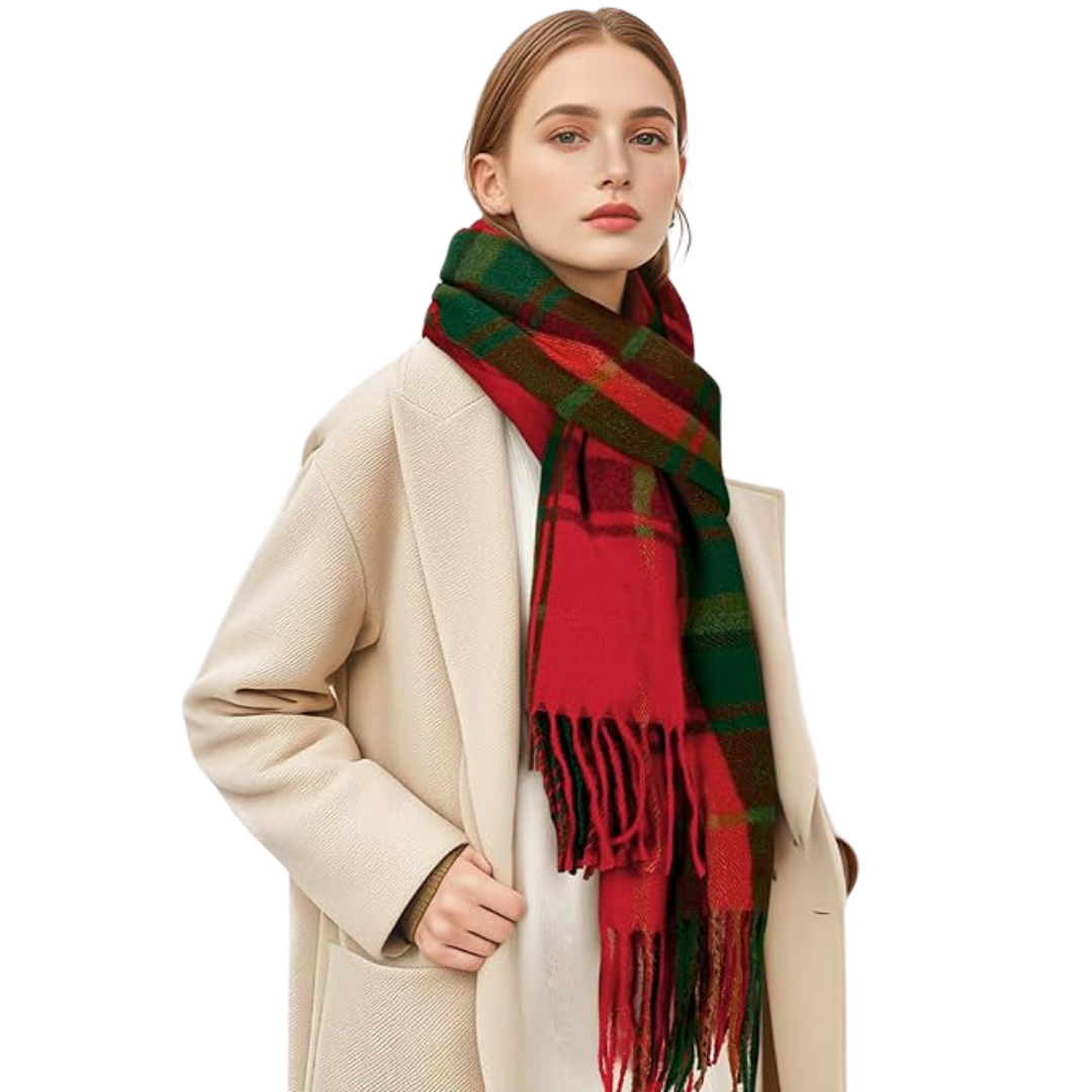 Bufanda de invierno suave, ligera y versátil, tipo chal envolvente
