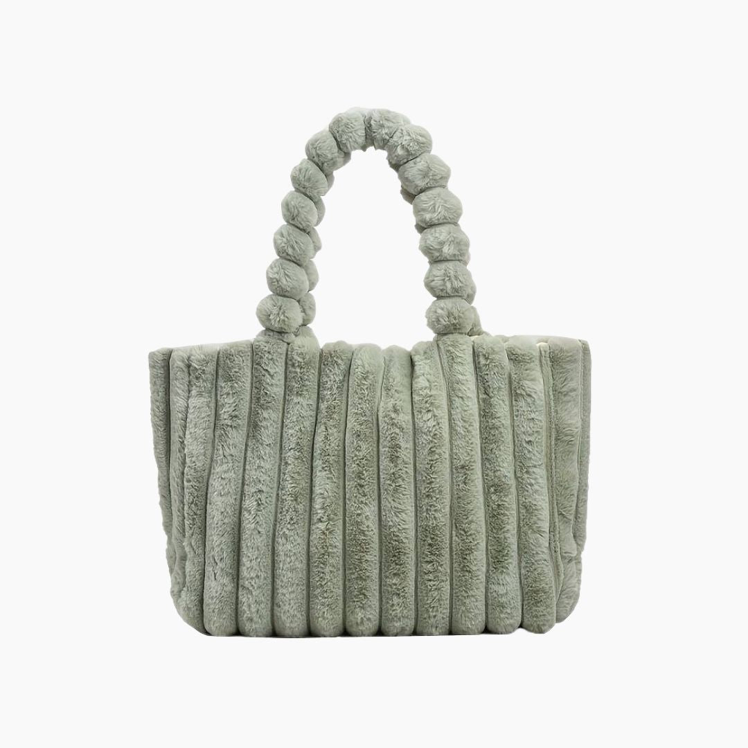 Bolso de hombro de textura suave y gruesa para uso diario