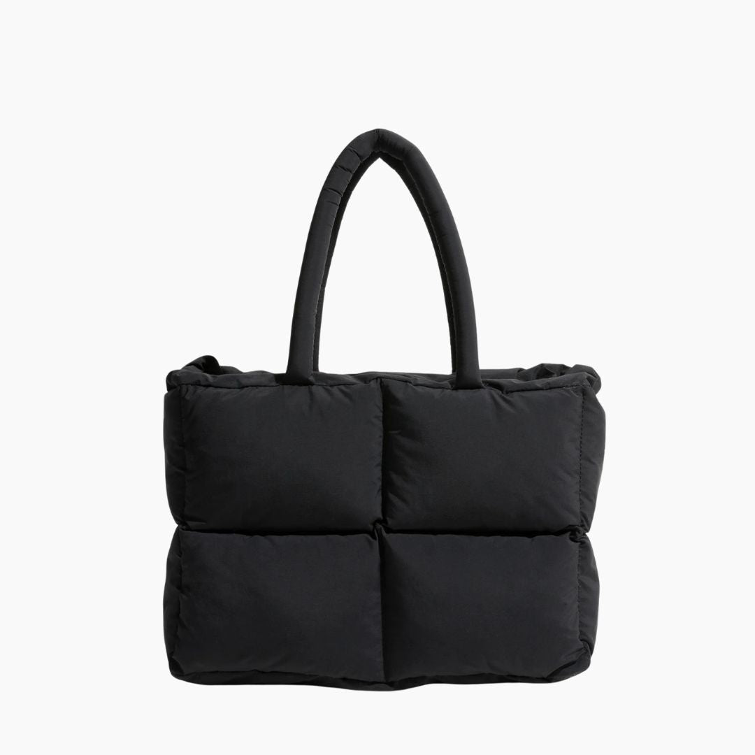 Bolso acolchado de nailon con amplio compartimento para portátil y correa para el hombro