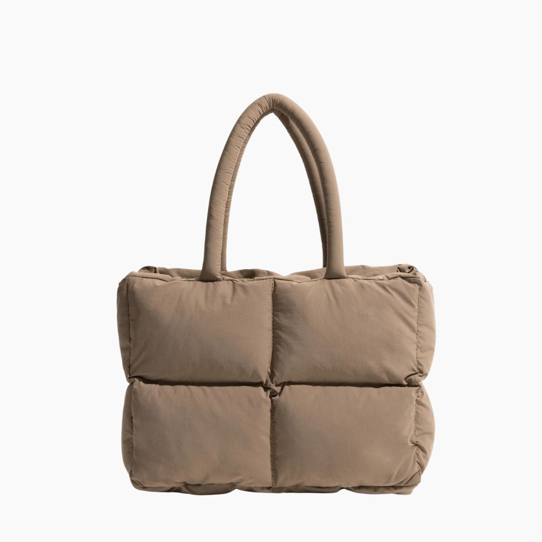 Bolso acolchado de nailon con amplio compartimento para portátil y correa para el hombro