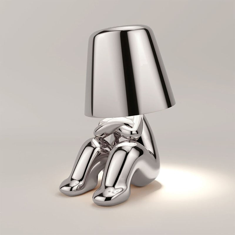 Lámpara de mesa elegante, recargable, táctil, regulable, inalámbrica y con luz cálida