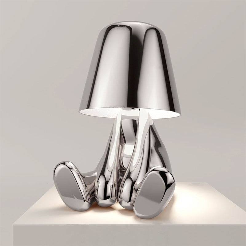 Lámpara de mesa elegante, recargable, táctil, regulable, inalámbrica y con luz cálida