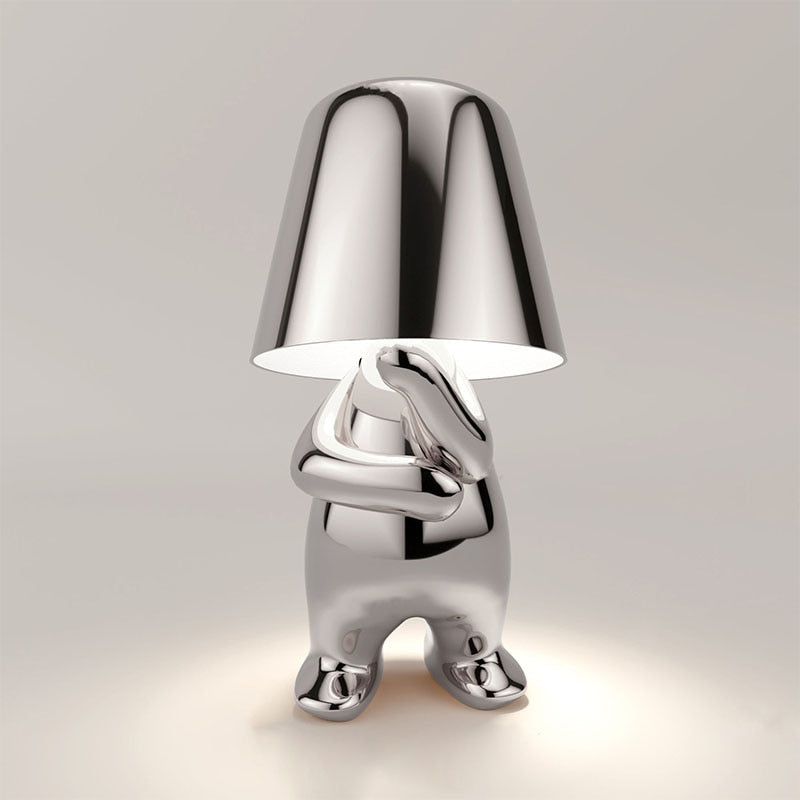 Lámpara de mesa elegante, recargable, táctil, regulable, inalámbrica y con luz cálida