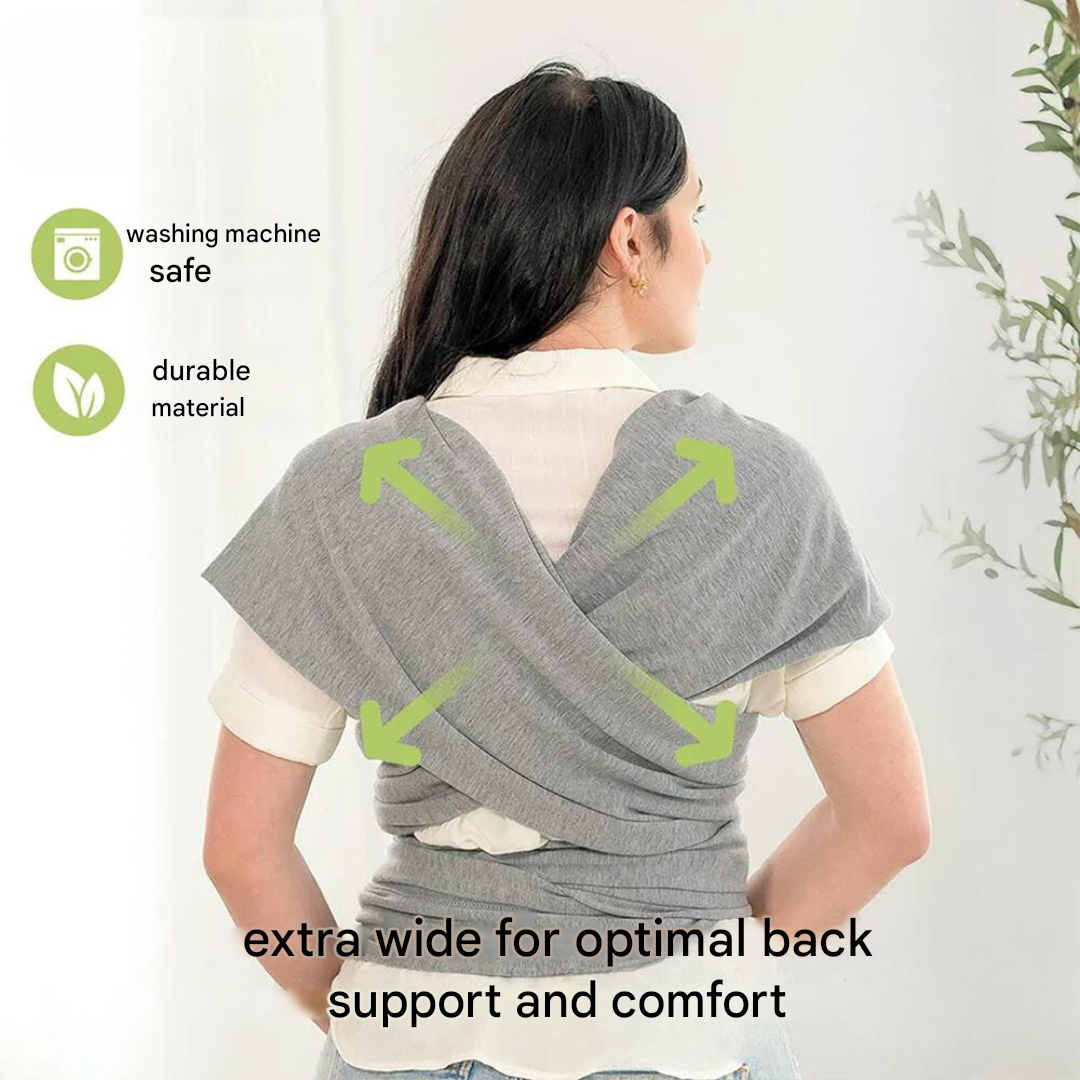 Portabebés ergonómico transpirable con soporte lumbar y múltiples posiciones