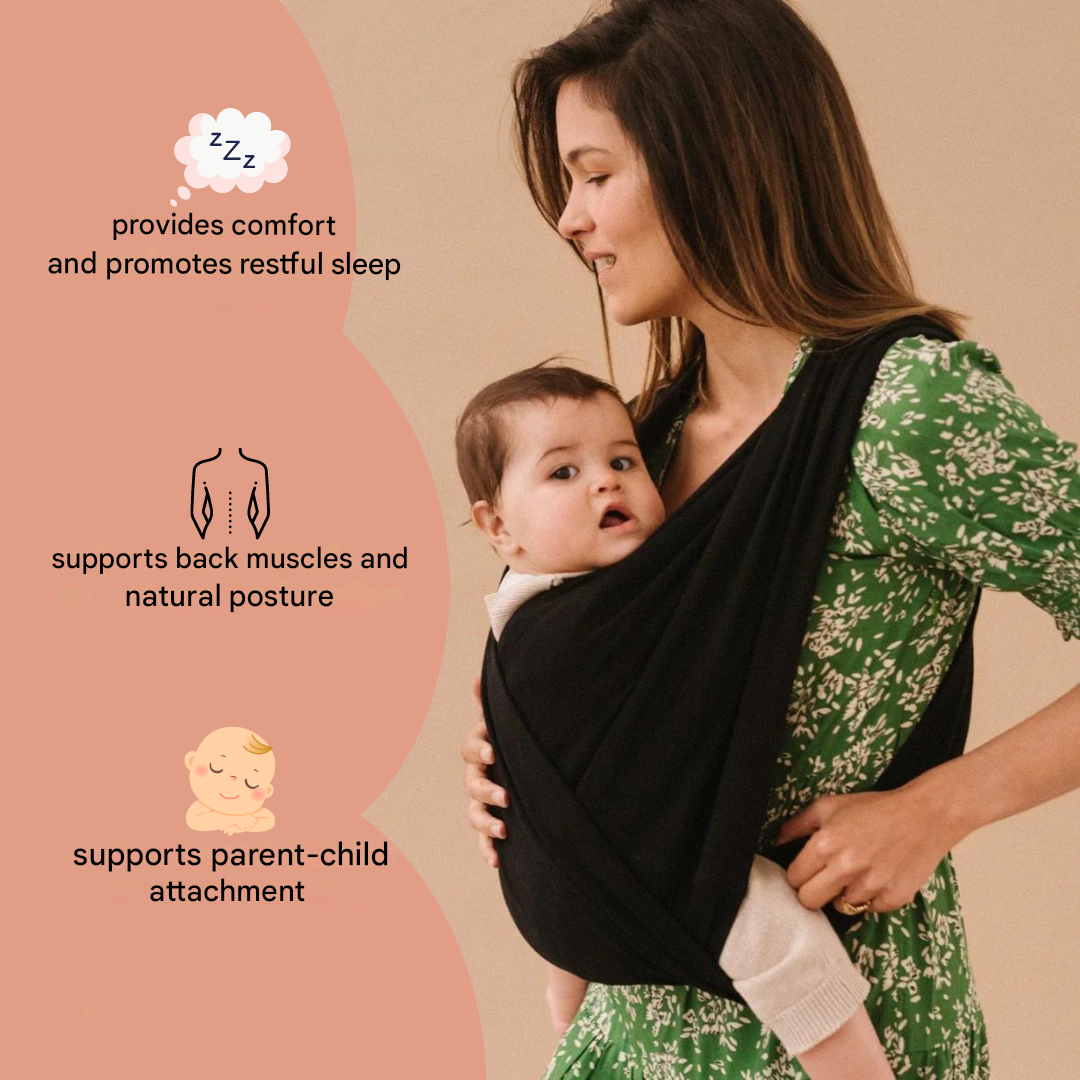 Portabebés ergonómico transpirable con soporte lumbar y múltiples posiciones