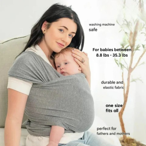 Portabebés ergonómico transpirable con soporte lumbar y múltiples posiciones